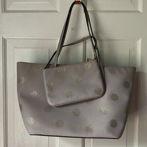 kate spade Harmony Haven gray  purse and wristlet